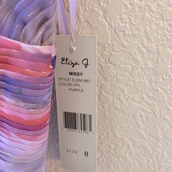 Eliza J NWT strapless sparkly gown. Size 8 - Picture 4 of 7